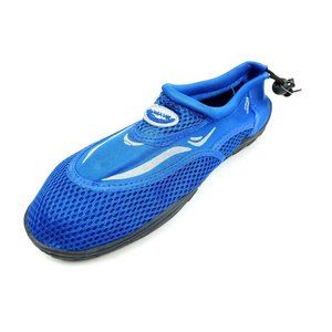 Men's Water Shoes Easy USA Wave Aqua Shoes Beach. Sauna, Gym, Blue Size 10